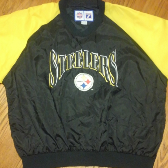Vintage 90s🔥 Pittsburgh Steelers ✨ Logo 7 Jacket Windbreaker XL 🏈 🏟️  Vtg 💎 - Picture 9 of 14